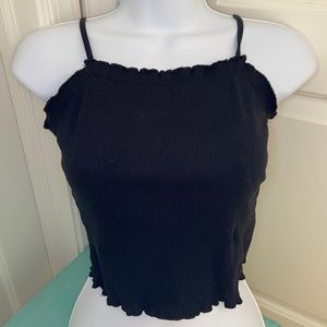 Derek Heart Black Tank Top - Size Junior Medium